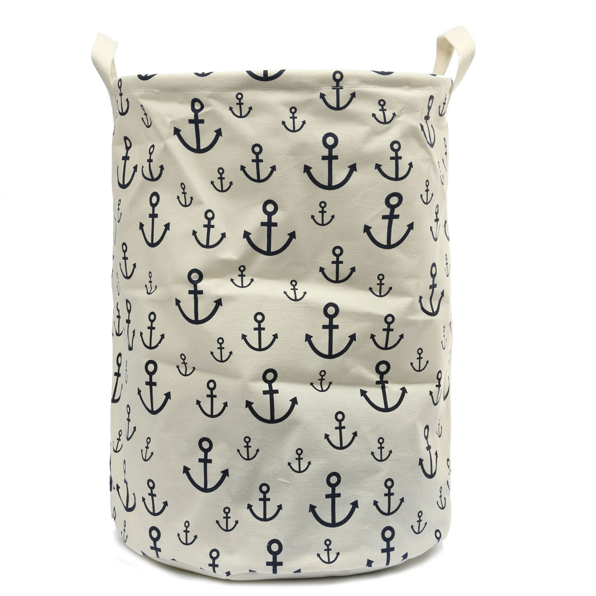 
	45cm Linen Laundry Hamper Bag Washing Basket Clothes Storage Pouch Collection