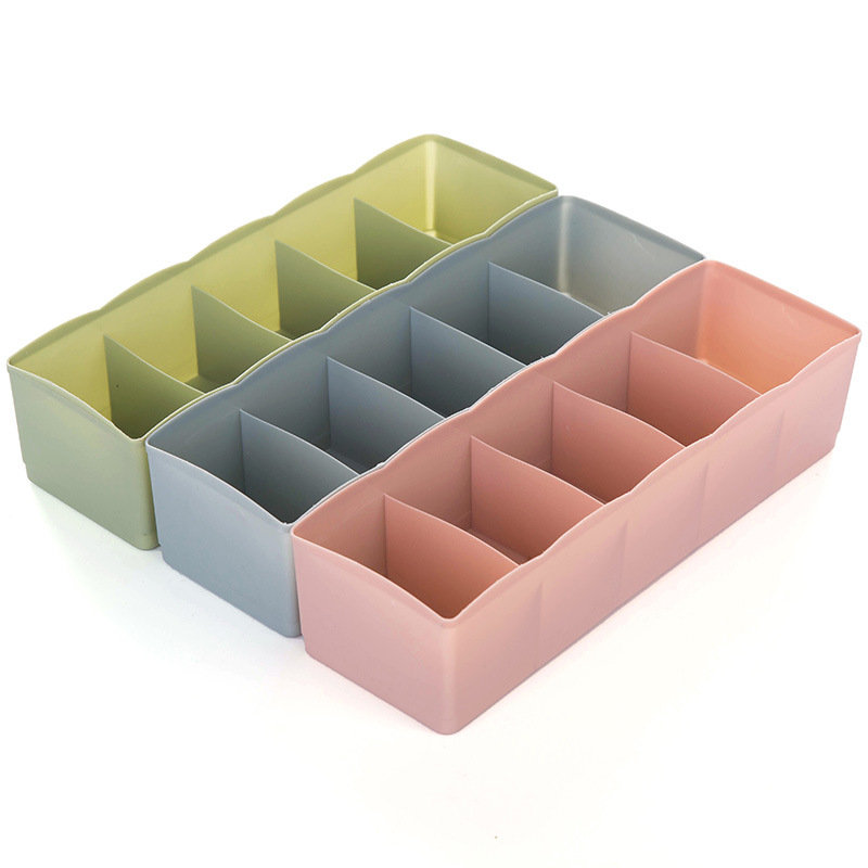 
	Multi-Grid Plastic Drawer Storage Box Home Desktop Socks Underwear Tie Compartment Storage Box