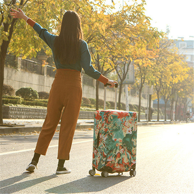
	Abstraction Chinese Style Elastic Luggage Cover Trolley Case Cover Durable Suitcase Protector