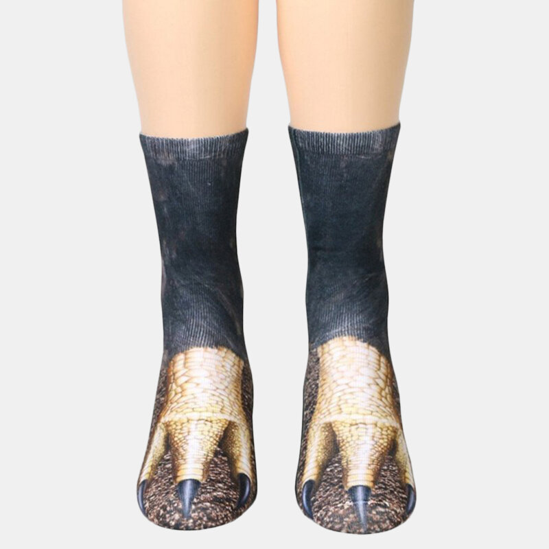 
	Unisex Adult Animal Printed Socks Animal Tube Socks 3d Print Animal Foot Hoof Socks