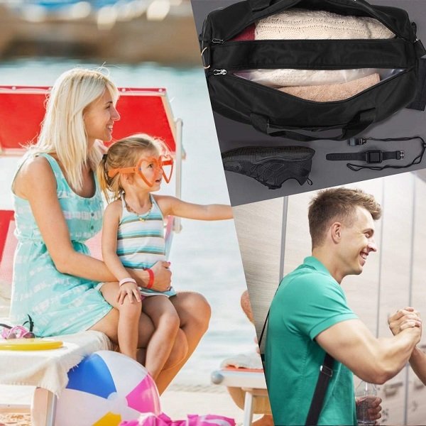 
	Solid Color Memory Cloth Material Waterproof Sports Fitness Storage Bag Portable Travel Storage Bag