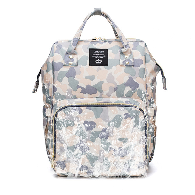 
	Camouflage pattern Baby Diaper Nappy Backpack Large Capacity Waterproof Nappy Mother Organizer