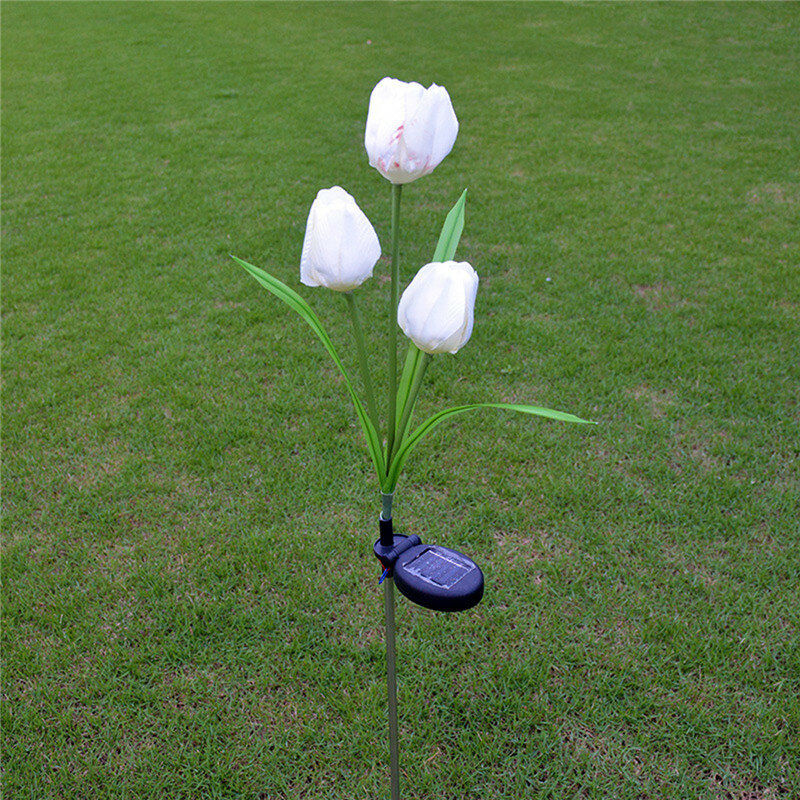 
	Solar Power Tulip Flower Garden Stake Landscape Lamp Outdoor Yard LED Light