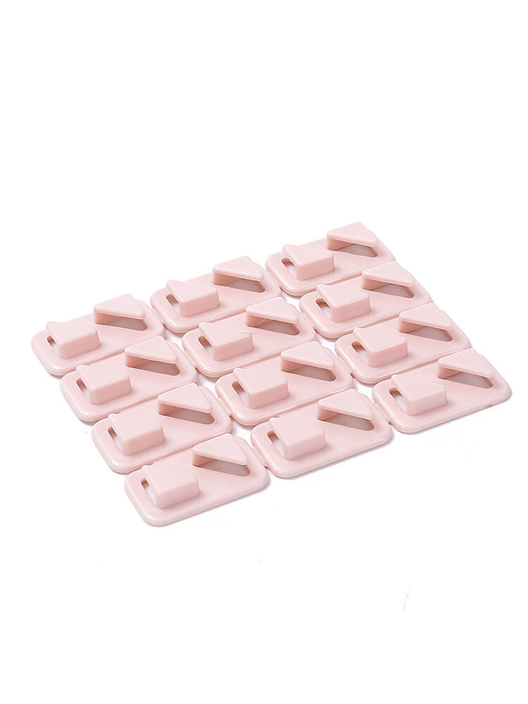 
	12 Pcs Desktop Wire Holder Paste Mini Cable Clip Power Cable Manager