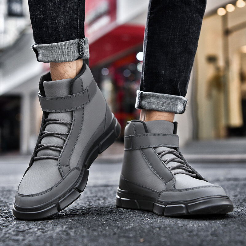 
	Men Casual Hook Loop Outdoor Hiking Climbing Tooling Boots