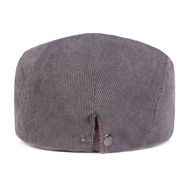 
	Men’s Corduroy Beret Forward Cap Warm Newsboy Hat