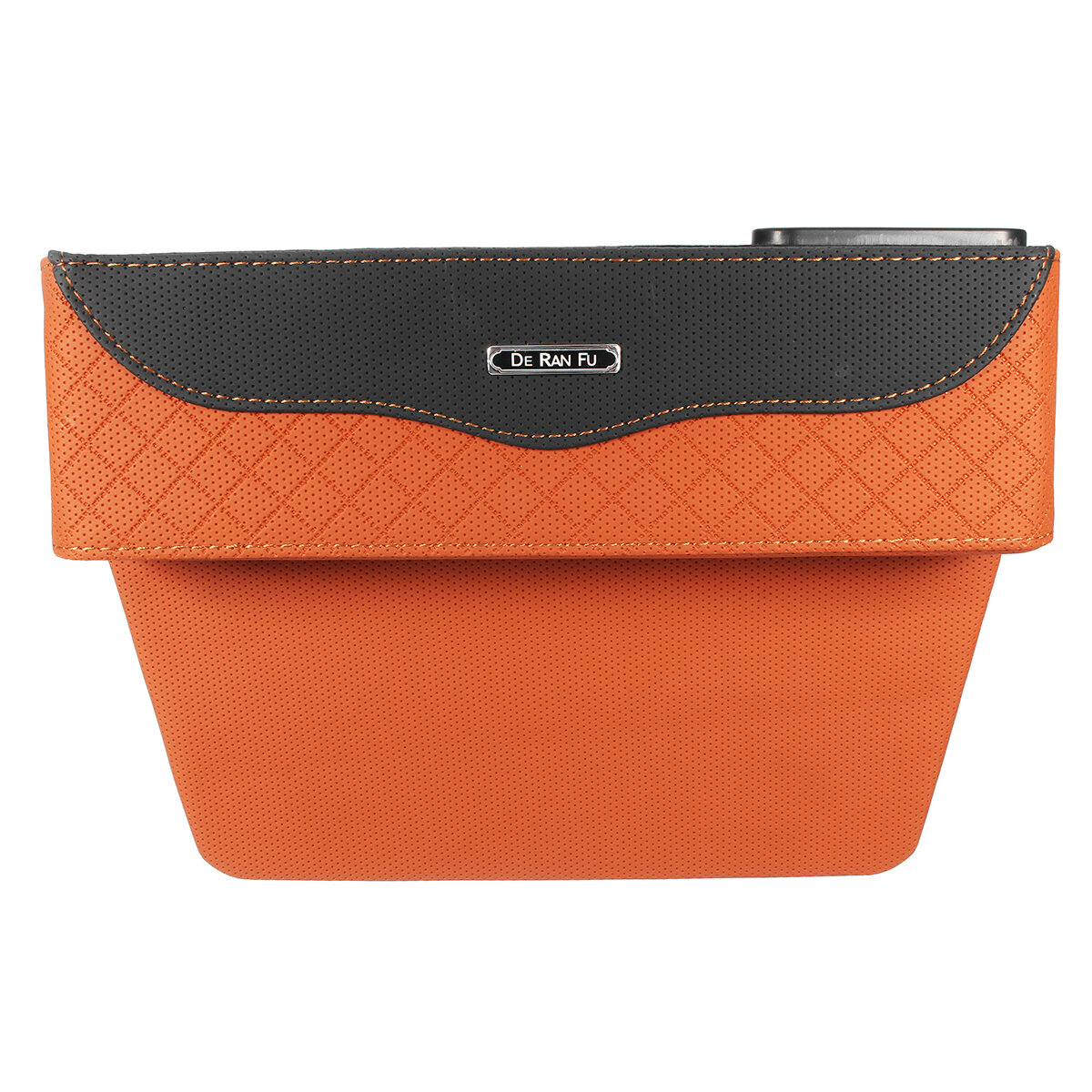 
	Leather Car Seat Crevice Storage Bag Box Money Pot Auto Seat Gap Filler Organizer