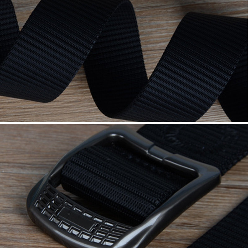 
	Men Plate Buckle Nylon Belt Prevent Aller Outdoor Sport Durable Pants Strip Outdoor Wild Casual Belt