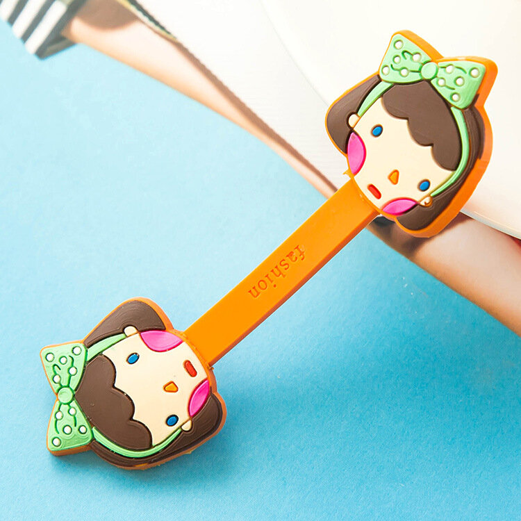 
	2Pcs Cable Earphone Cord Wrap Cartoon Organizer Holder Silicone Rubber USB Tidy Storage Fastener