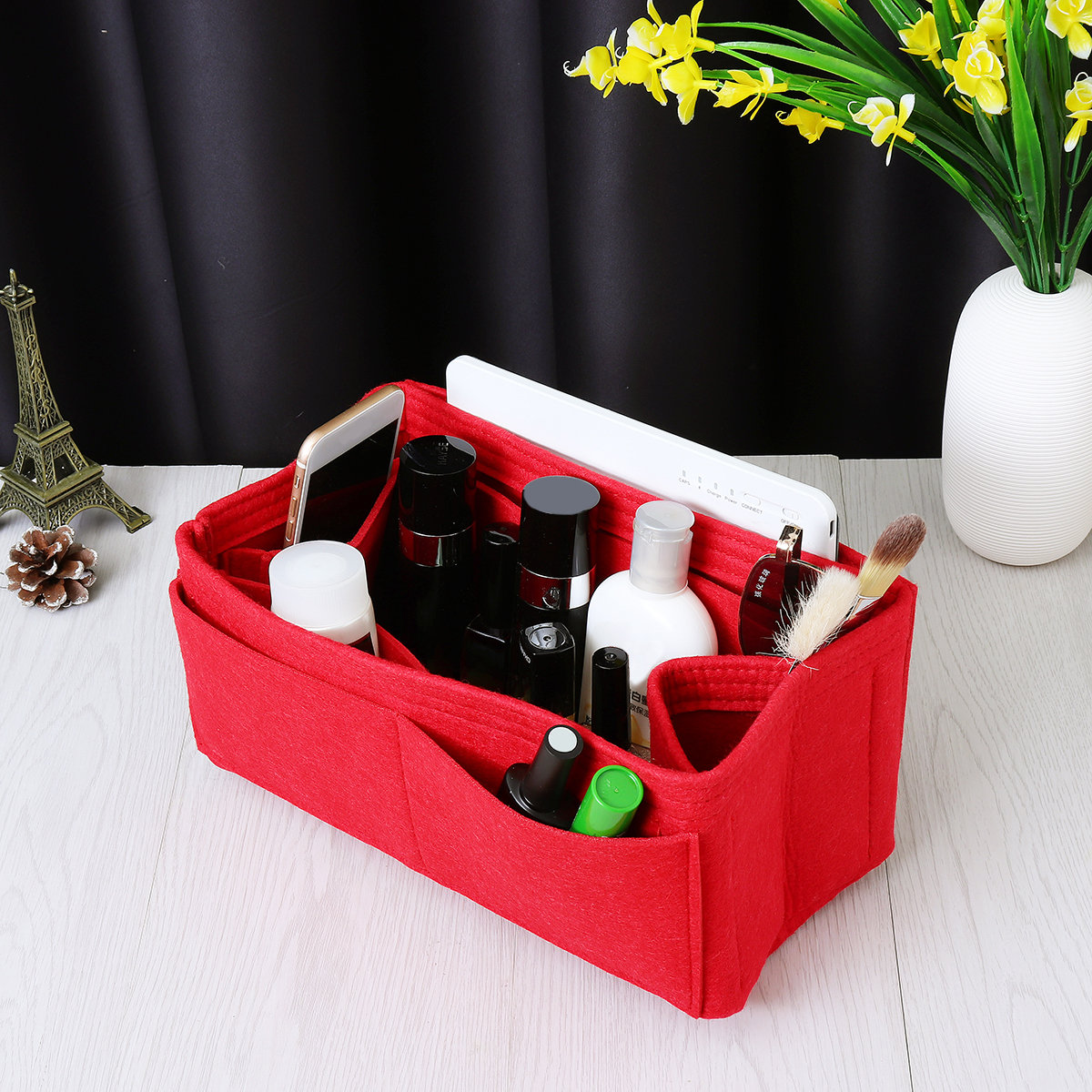 
	Felt Insert Organizer Multi pocket Liner Bag