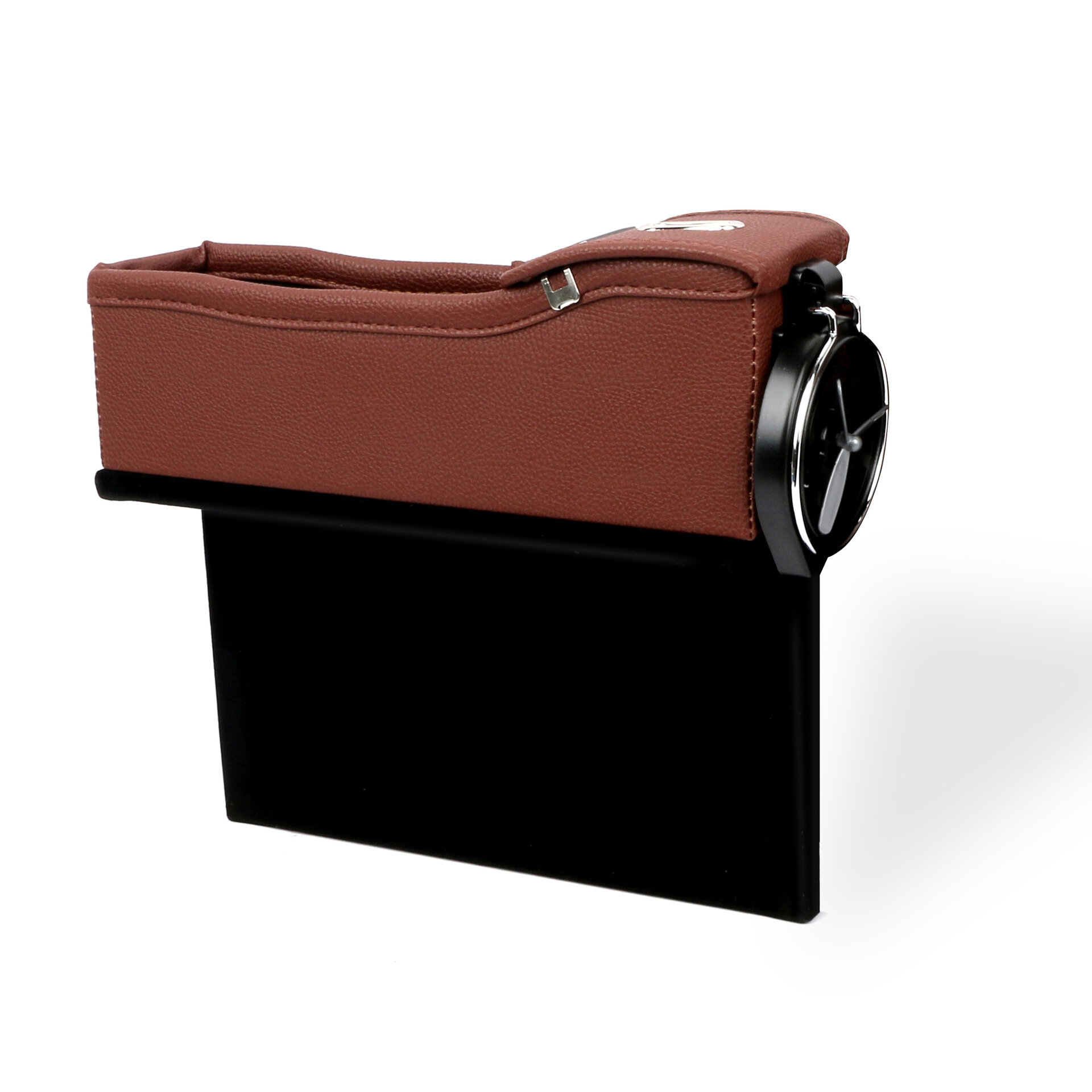 
	Car Seat Storage Box Gap Storage Bag Garbage Car Multi-Function Leather Water Cup Holder