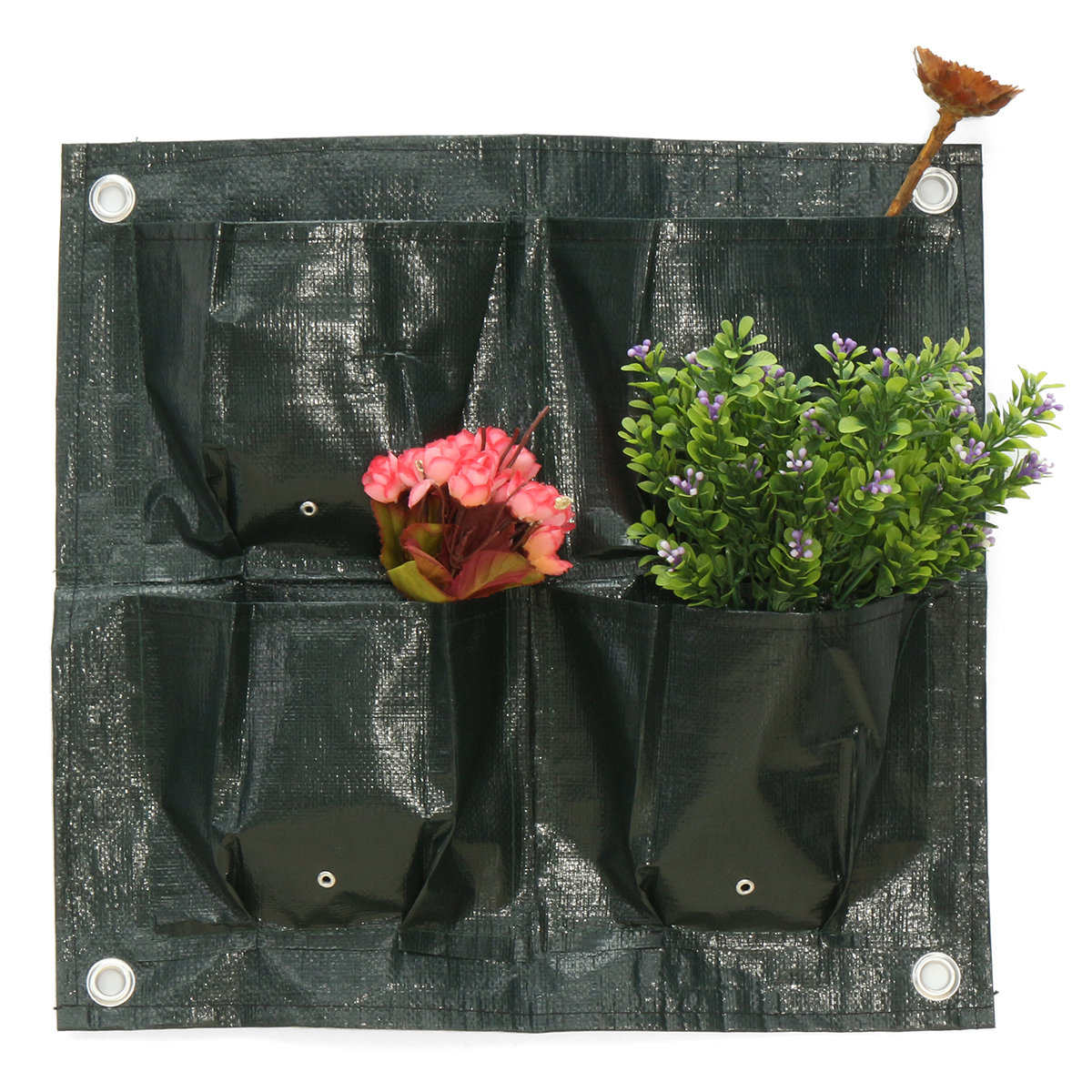 
	42x42cm 4 Pockets Garden Flowers Plants Planting Bag Grow Bags Pot