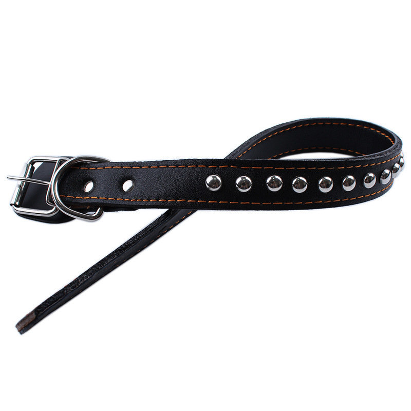 
	4 Colors Deluxe Leather Dog Lead Leash Pet Training Leather Leash for Medium Large Dog