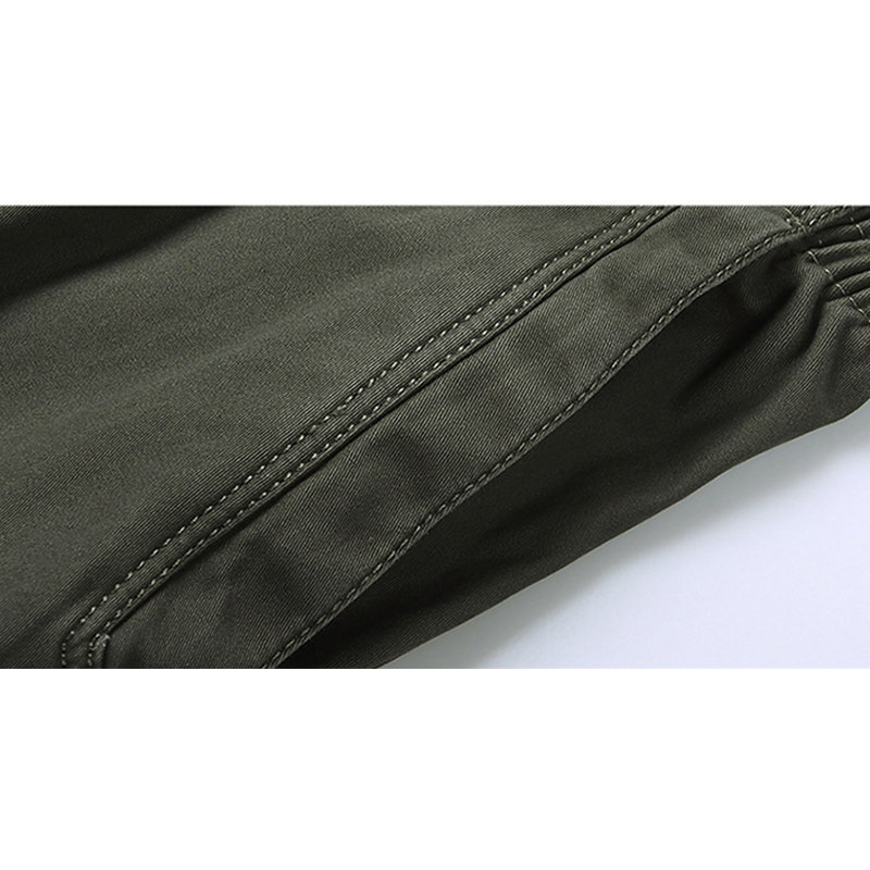 
	Mens Loose Breathable Elastic Waist Design Straight Solid Color Casual Pants
