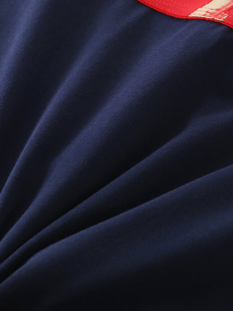 
	Breathable Cotton Solid Color Underwear Sexy Boxer Briefs