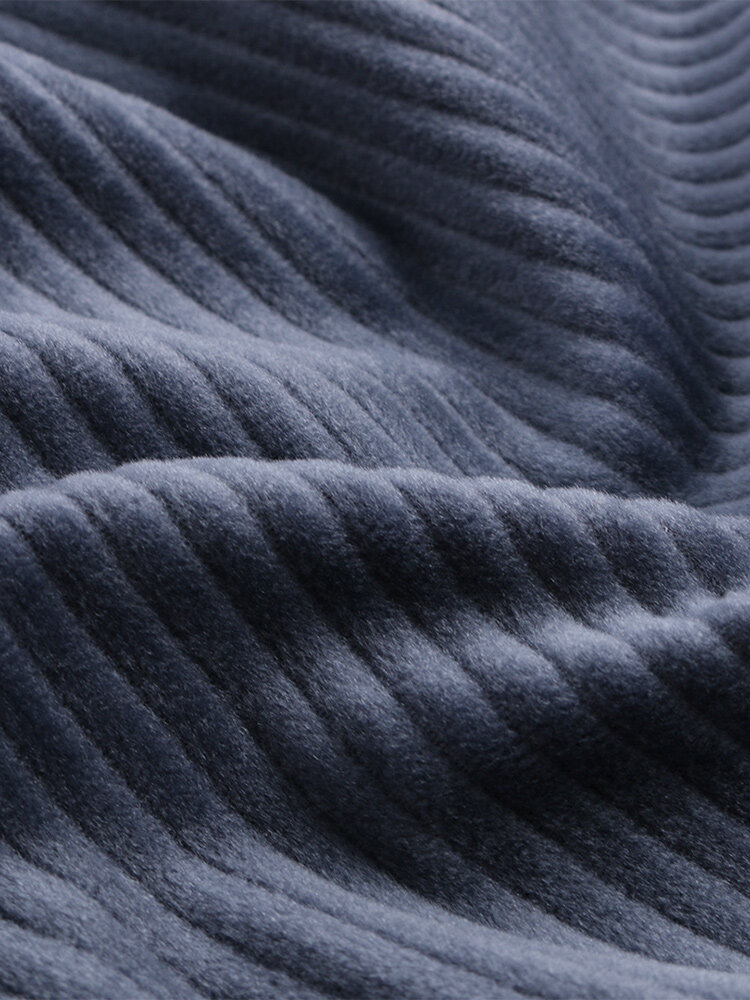 
	Mens Plain Corduroy Solid Color Big Pockets Ankle Banded Pants