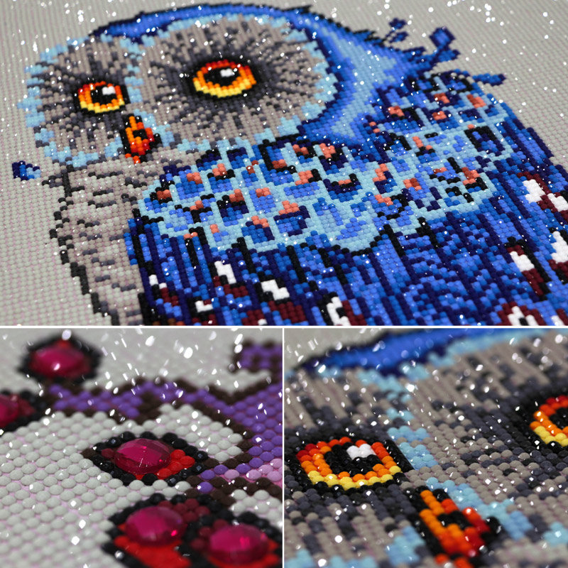 
	DIY Owl Full 5D Diamond Painting Wall Art Hanging Painting Gift Home Decor