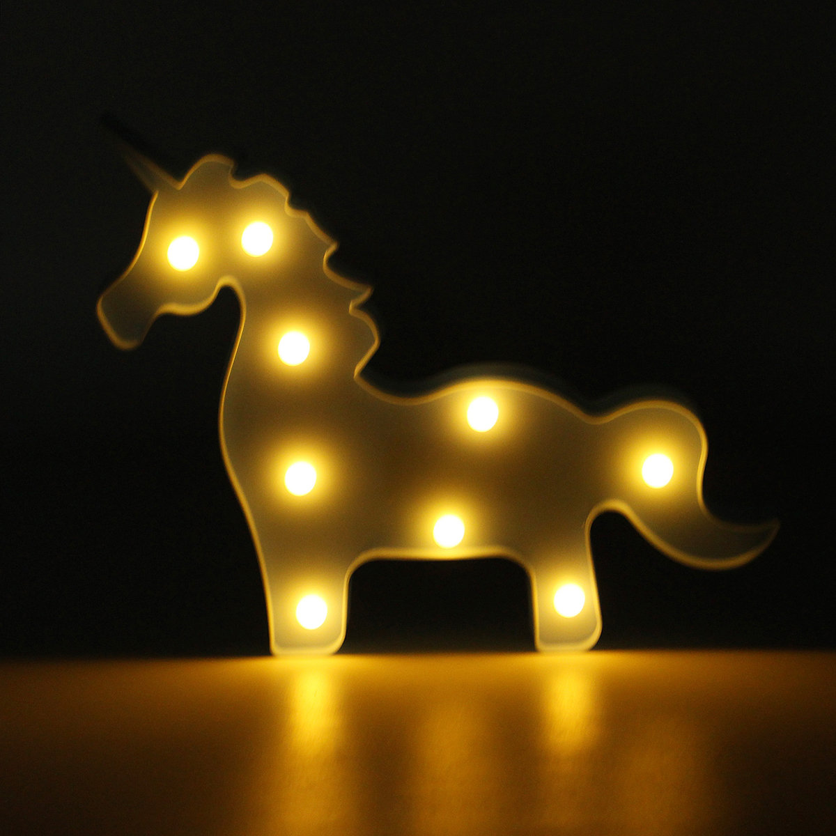 
	Unicorn LED Night Light Battery Lamp Baby Kids Bedroom Living Room Home Decor