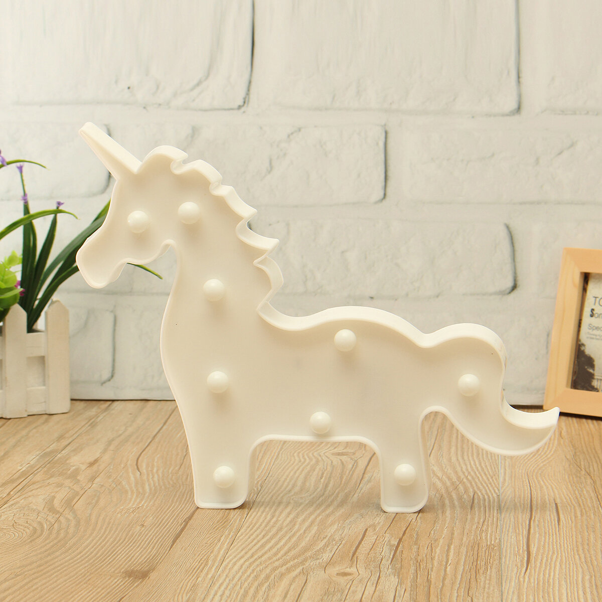 
	Unicorn LED Night Light Battery Lamp Baby Kids Bedroom Living Room Home Decor