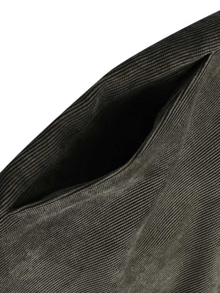 
	Corduroy V-neck Sleeveless Button Plus Size Jumpsuit Dress for Women