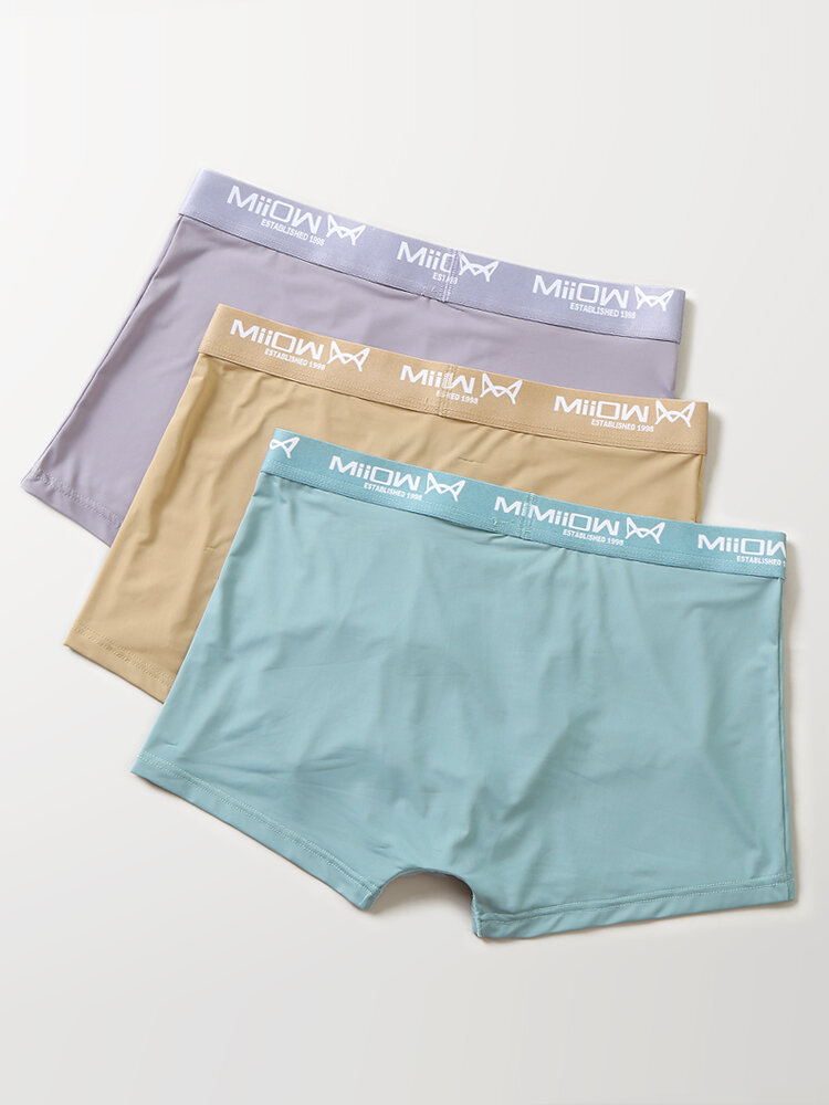 
	Multi-Packs Ice Silk Graphene Antibacterial Underpants Breathable Boxer Briefs With Pouch