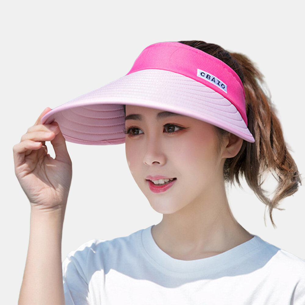 
	Women Foldable Sunshade Anti-ultraviolet Cover Empty Top Hat