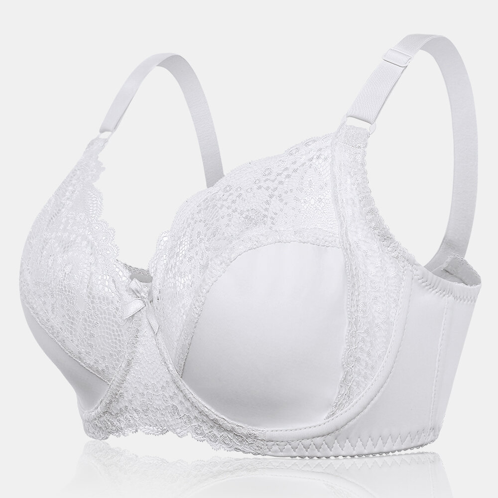 
	Plus Size Push Up Lightly Line Lace Patchwork Bras