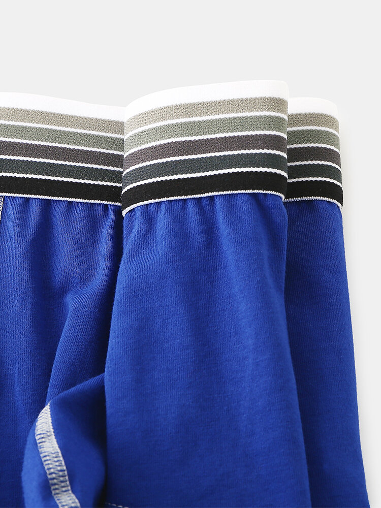 
	Cozy Plain Low Rise Pouch Underwear Sexy Breathable Mini Boxer Briefs for Men