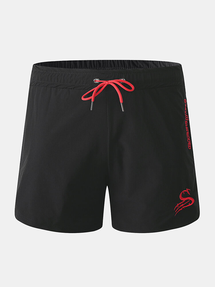 
	Mens Contrast Color Home Boxer Shorts Drawstring Athletic Shorts