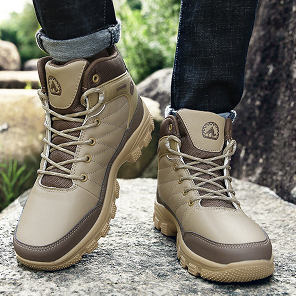 
	Men Outdoor Non Slip Waterproof Casual Hiking Boots