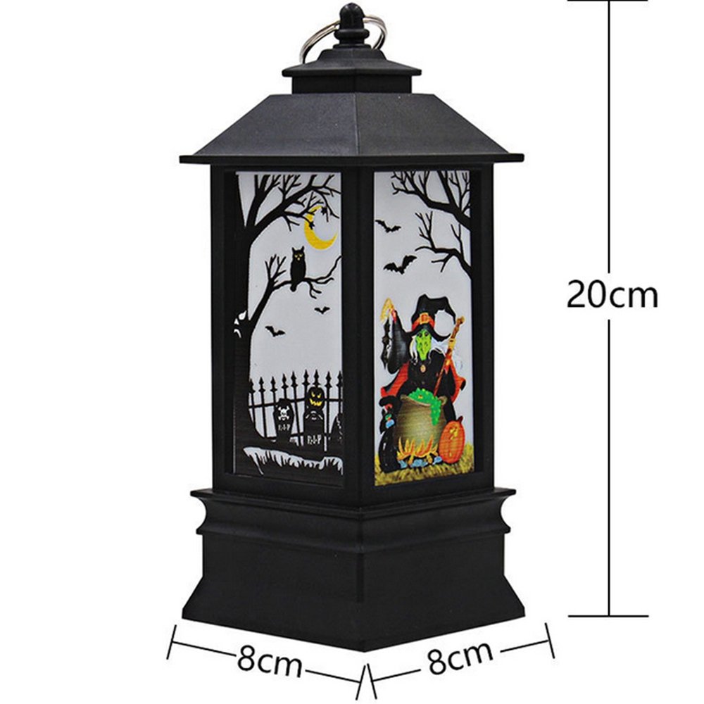 
	Battery Powered Hanging Lantern Holiday Light Pumpkin Flame Lamp for Home Halloween Decor DC4.5V