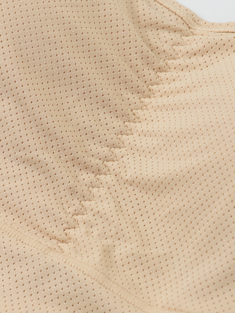 
	Women Solid Seamless Gather Wireless Breathable Sleep Bra With Removable Chest Pad