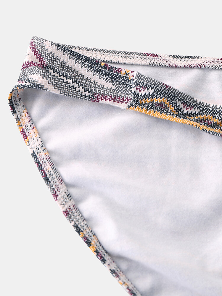 
	Ethnic Print Pouch Briefs Low Rise Sexy Briefs for Men