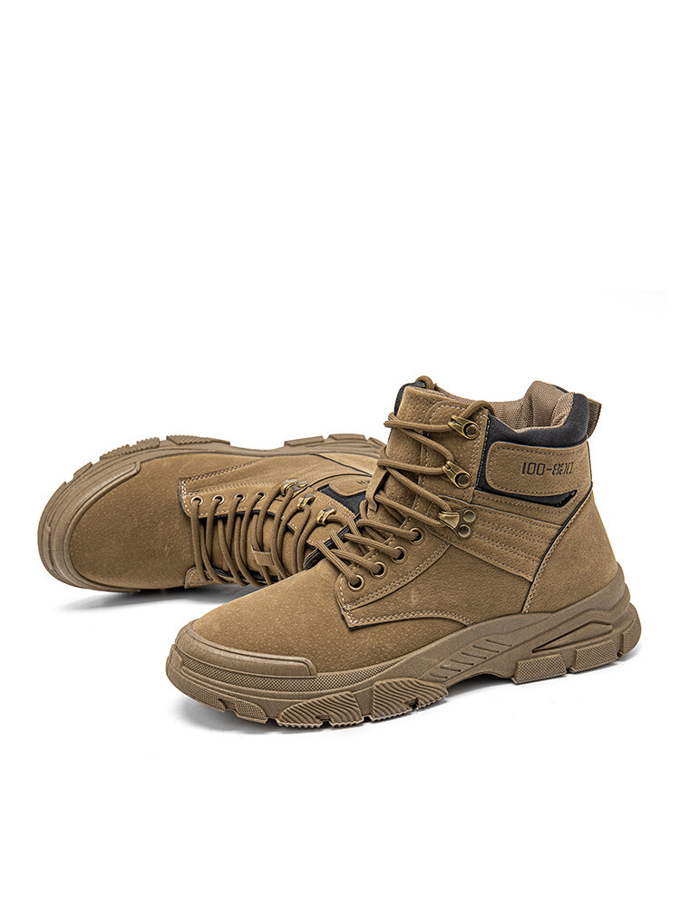 
	Men Synthetic Suede Non Slip Outdoor Casual Ankle Boots