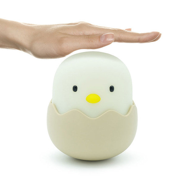 
	KCASA HC-03 Egg Shape Chick Lamp USB Rechargeable Touch Switch Adjustable Brightness Child Night Lig