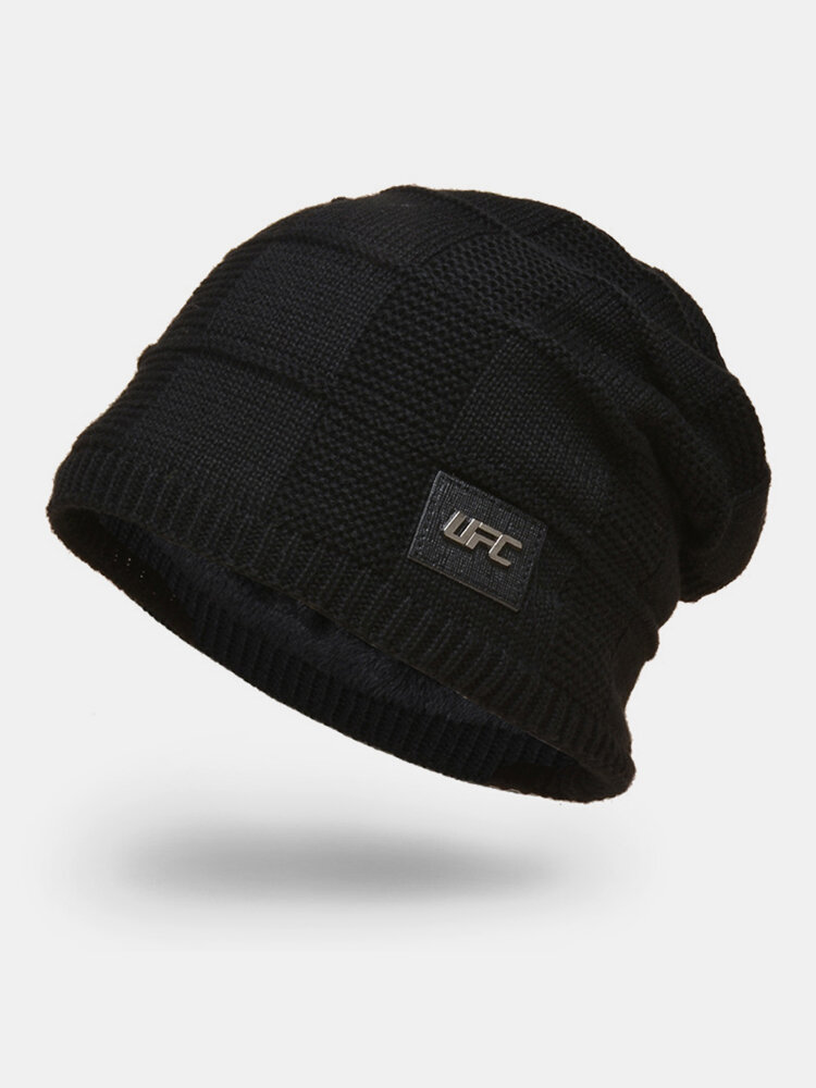 
	Men Wool Plus Thick Winter Keep Warm Windproof Knitted Hat