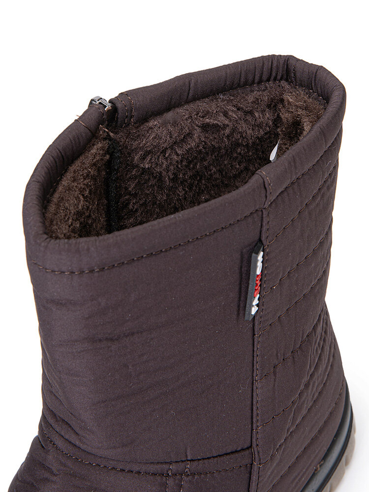 
	Plus Size Women’s Comfy Waterproof Warm Cotton Side Zipper Snow Boots