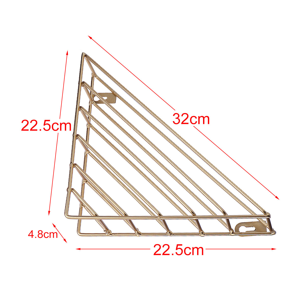 
	Iron Wall Shelf Holder Magazine Storage Rack Home Decoration