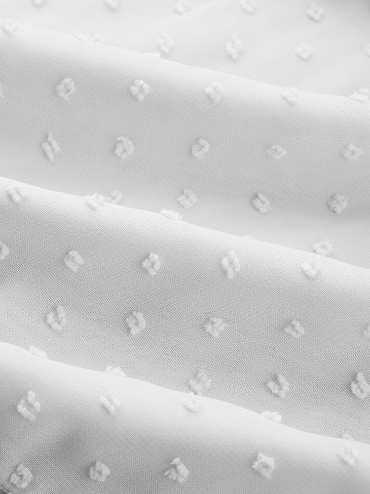 
	Solid Hollow Layered Long Sleeve High Neck Dress