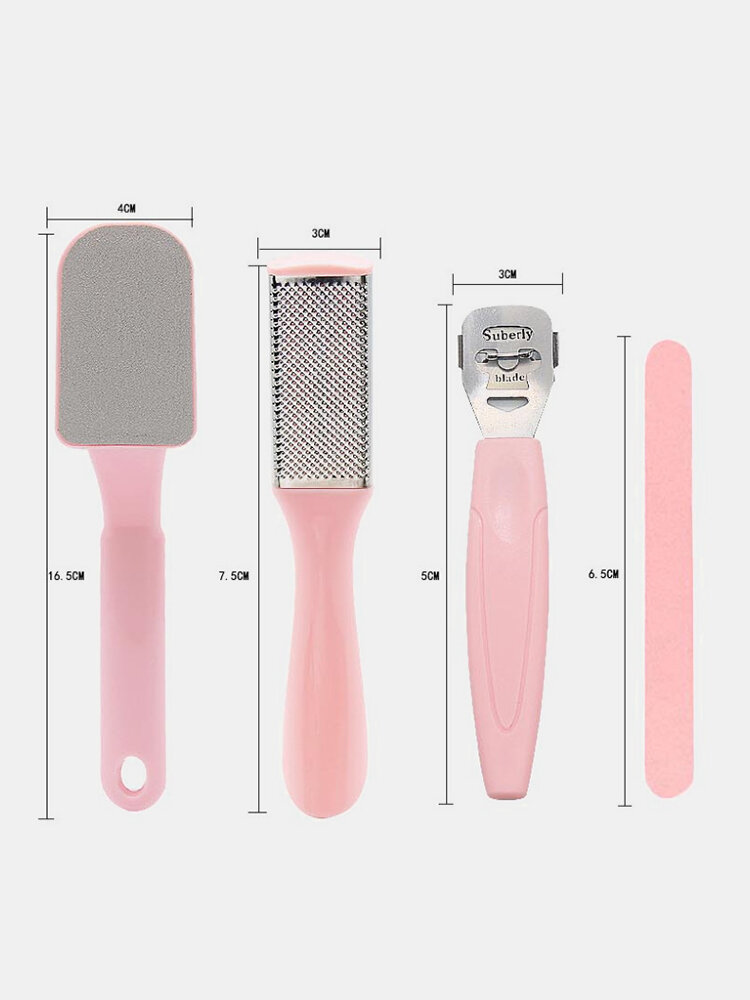 
	4/5/10 Pcs Pedicure Tool Set Remove Calluses Dead Skin Pedicure Knife Foot File Kit