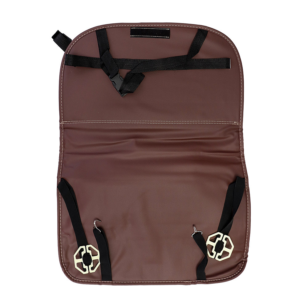 
	Microfiber Leather Car Seat Back Foldable Food Table Storage Bag Multi-functional Phone Organizer