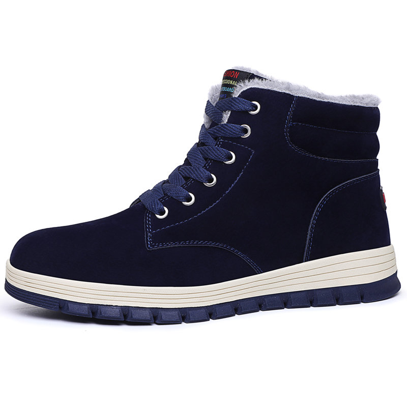 
	Large Size Men Slip Resistant Warm Lining Casual Leather Boots