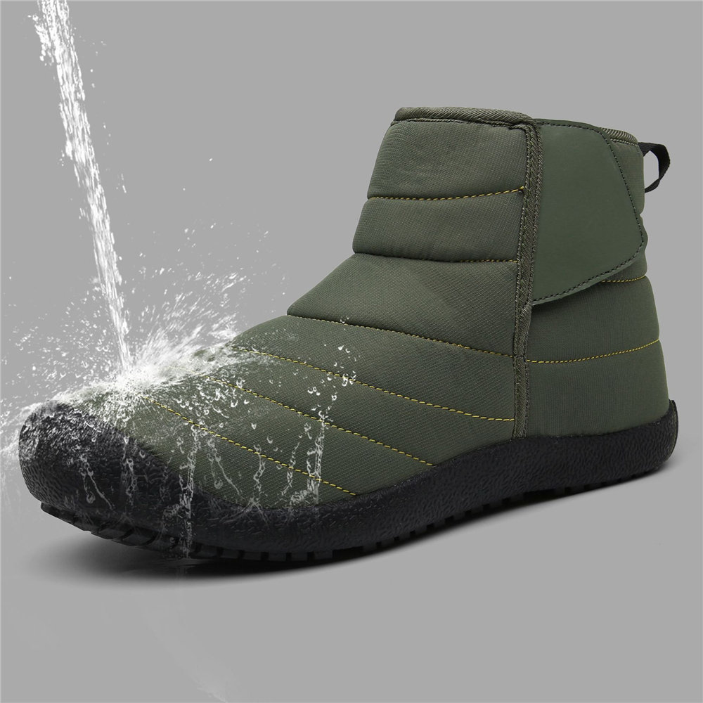 
	Men Waterproof Warm Lining Hook Loop Toe Protective Casual Ankle Boots
