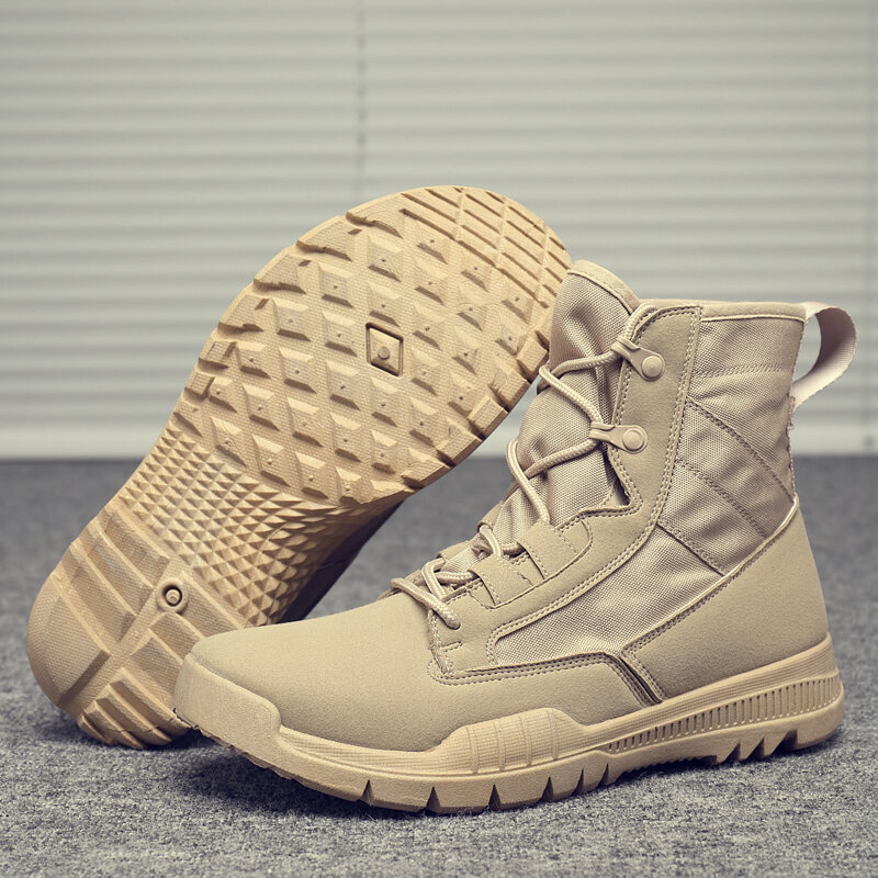 
	Men Synthetic Suede Outdoor Slip Resistant Combat Boots