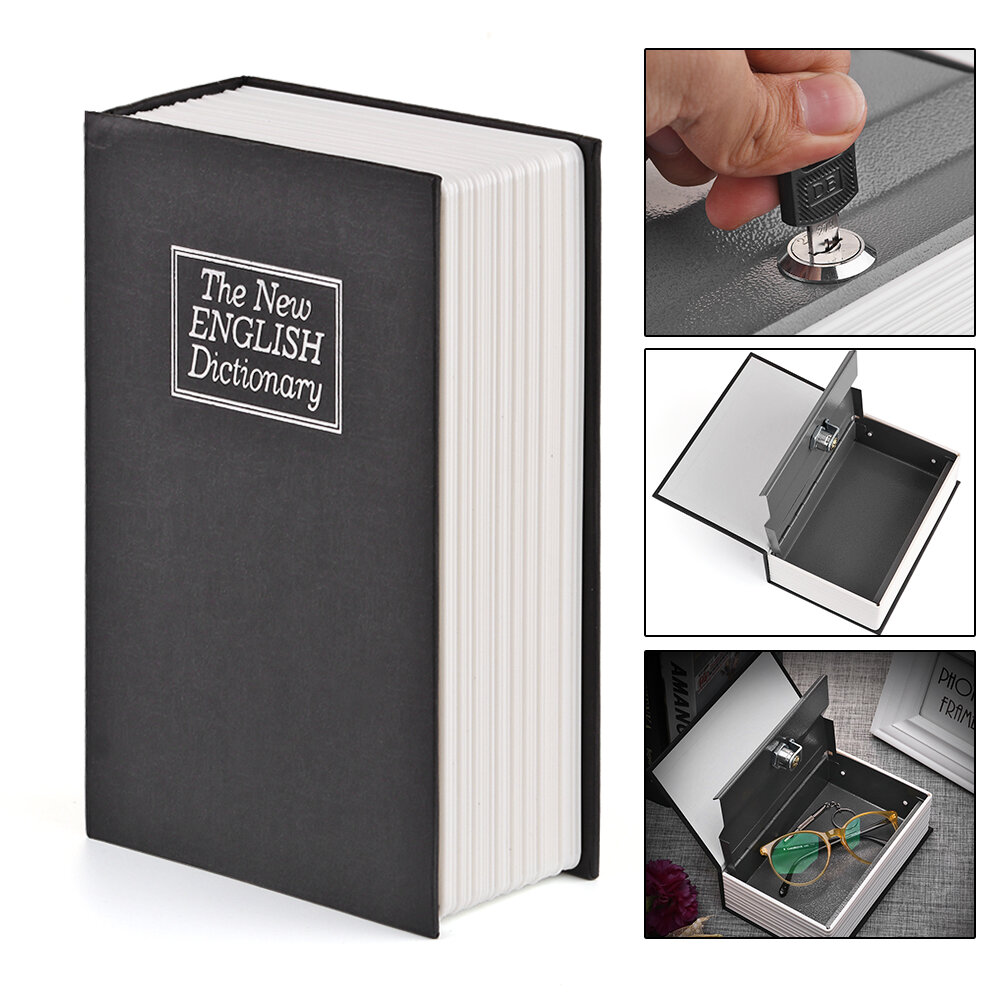 
	Metal Steel Cash Secure Hidden English Dictionary Money Box Coin Storage Books Secret Piggy Bank
