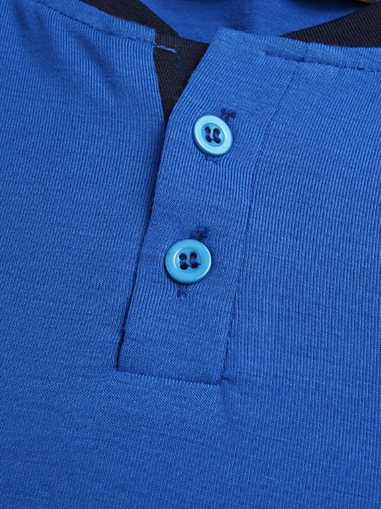 
	Men Home Loose Long Sleeve Loungewear Patchwork Knee-Length Shirt Design Sleep Robe