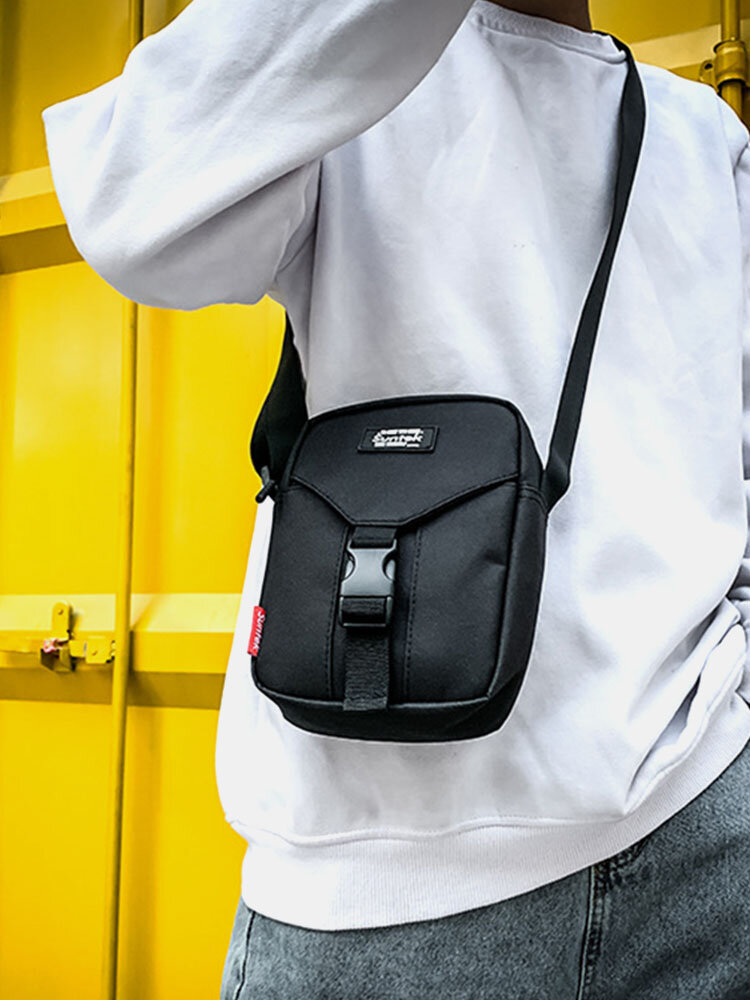 
	Men Oxford Ins Patchwork 6.5 Inch Phone Bag Crossbody Bag Hippie Bag