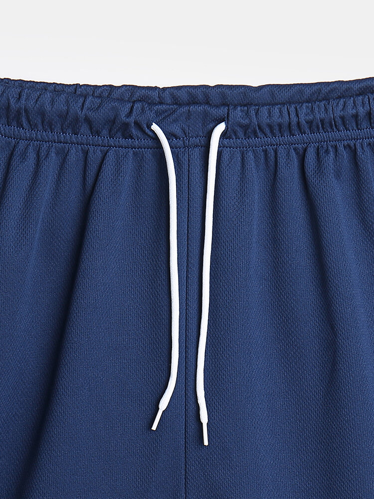 
	Mens Solid Color Breathable Mesh Net Board Shorts