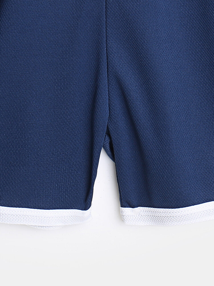 
	Mens Solid Color Breathable Mesh Net Board Shorts