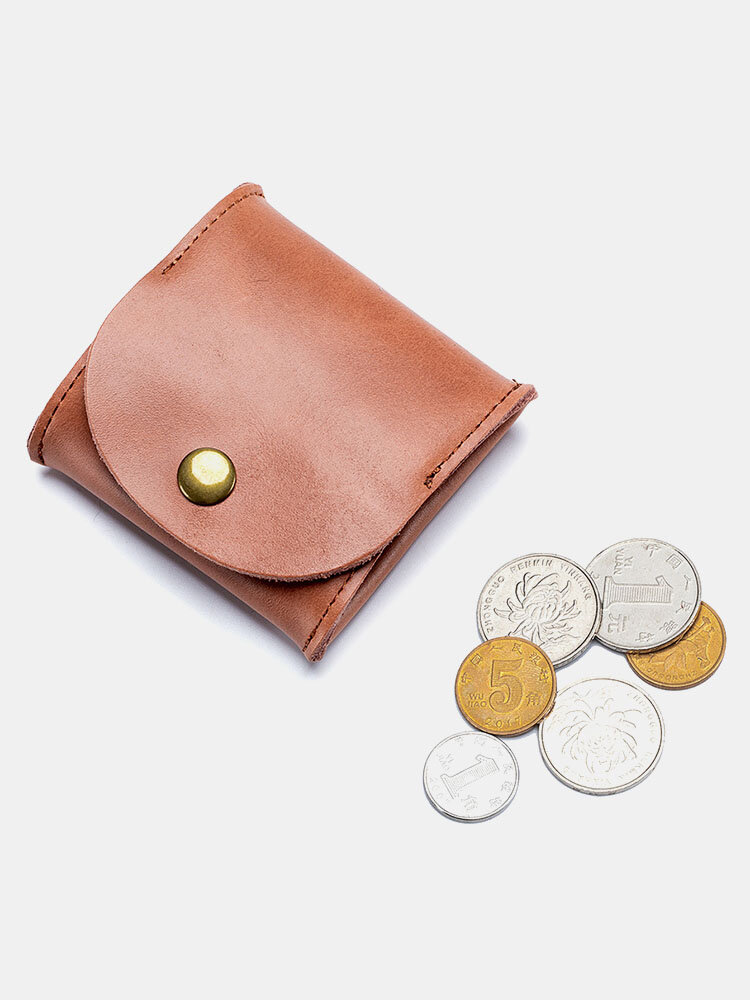 
	Men Genuine Leather Cow Leather Earphone Bag Coin Purse Storage Bag